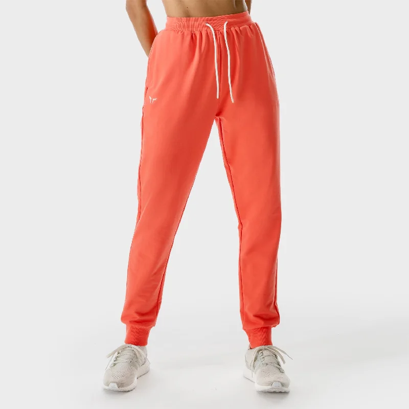 Yoga Pants for Poses and Flexibility -LAB Joggers - Hot Coral
