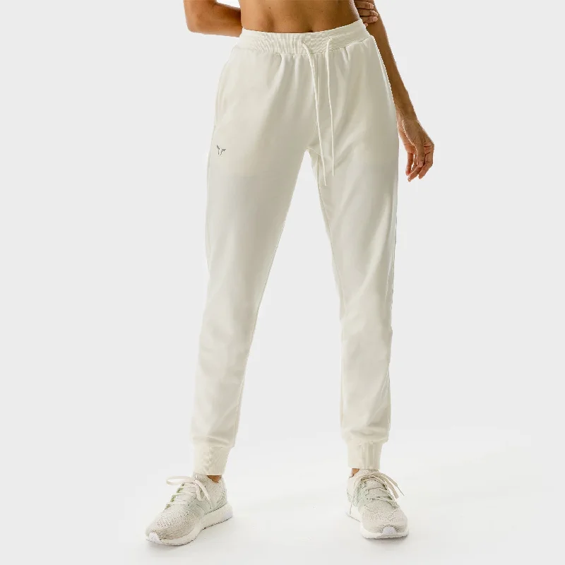 Women's Full-Length Yoga Pants -LAB Joggers - Whisper White
