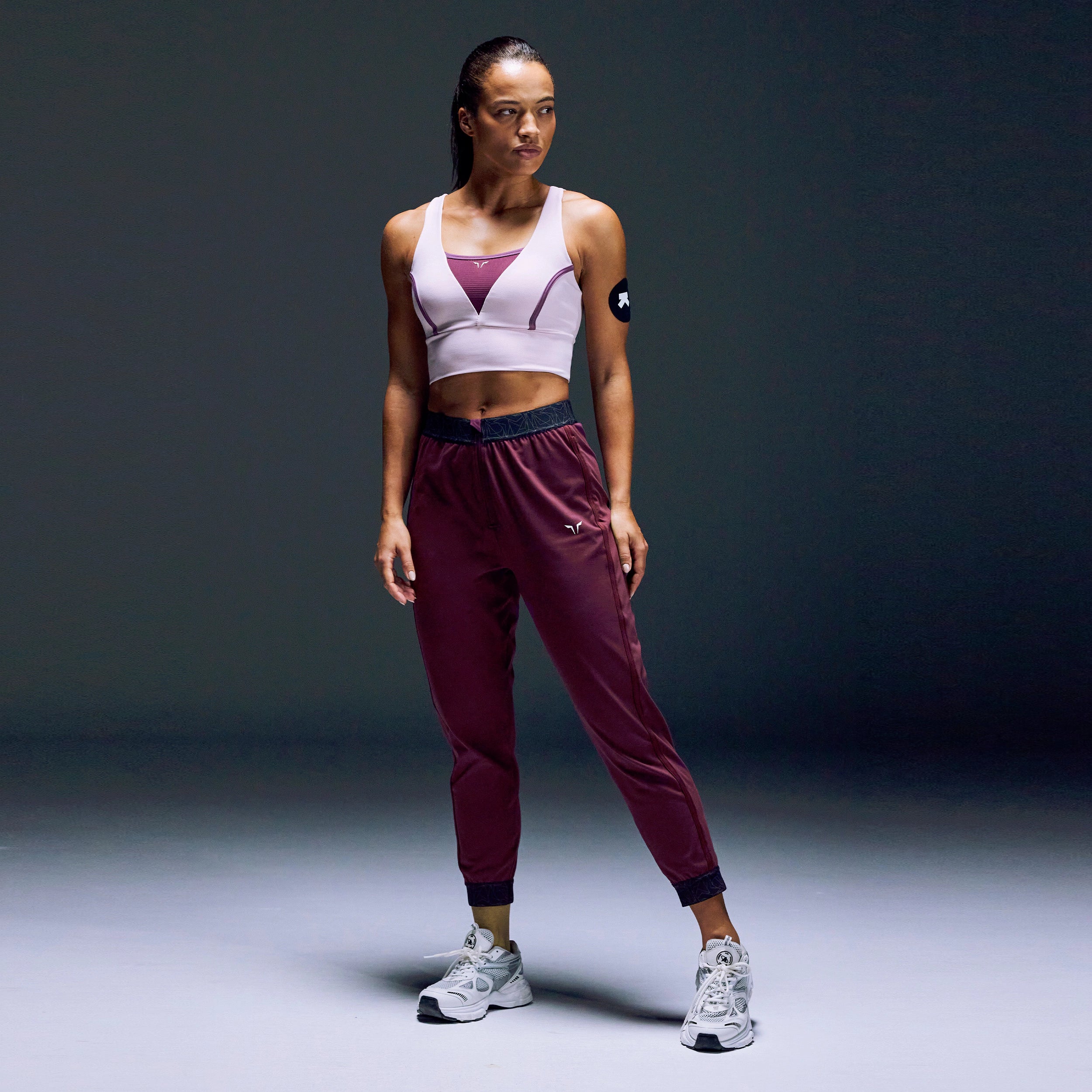 Yoga Pants with 4-Way Stretch -LAB360° 7/8 Joggers - Grape