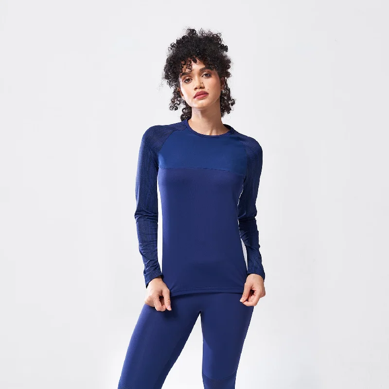 Comfortable Yoga Tops for Hot Yoga -LAB360° Impact Top - Medieval Blue