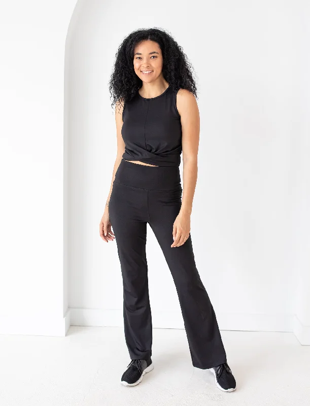 Soft Yoga Pants for Comfortable Stretching -LADIES HIGH RISE FLARE
