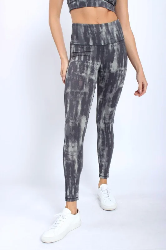 Yoga Shorts for Movement and Flexibility -Lakewood Watercolor Legging In Slate Sage