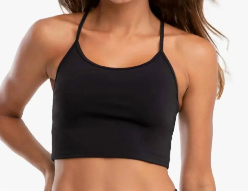 Stretchy Yoga Shorts for Core Workouts -Leah Blackout Sports Bra