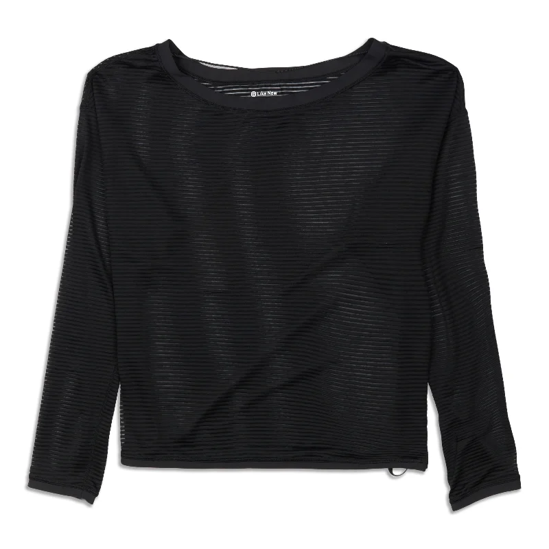 Fitted Yoga Tops with Breathable Design -Lean In Long Sleeve Shirt - Resale