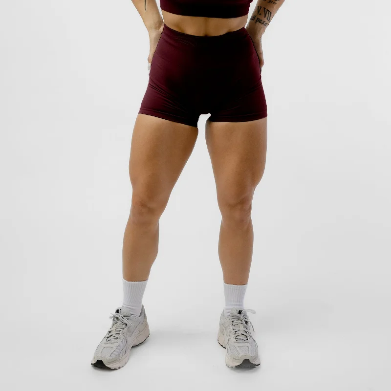Yoga Shorts for Morning Yoga -Legacy Shorts - Wine