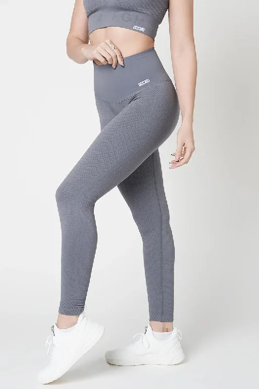 Yoga Shorts for Regular Exercise -Leggings Bubble Grigio