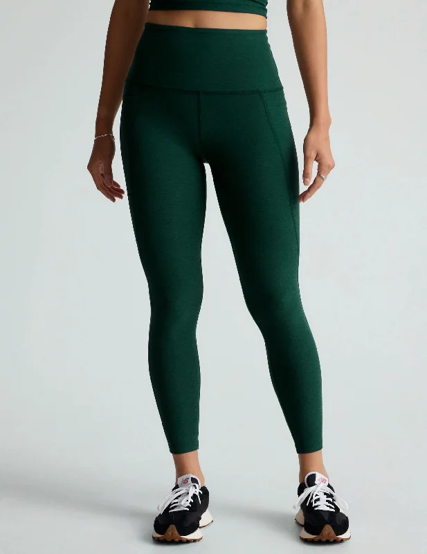 Comfortable Compression Yoga Pants -Beyond Yoga Out of Pocket High Waisted Midi Legging