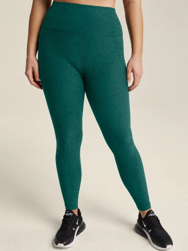 Stylish Yoga Pants for Women -Beyond Yoga Spacedye Out Of Pocket High Waisted Midi Legging