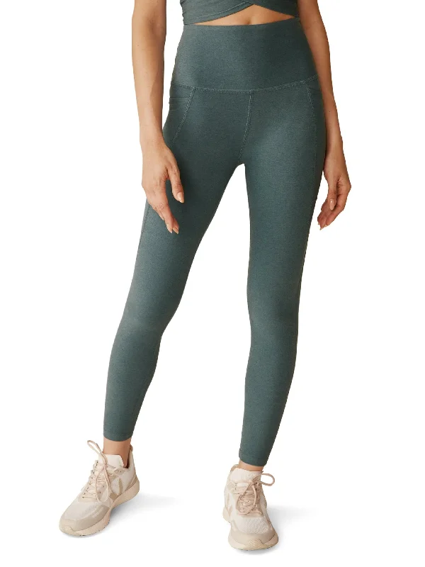 Flexible Yoga Pants for Active Women -Beyond Yoga Spacedye Out Of Pocket High-Waist Midi Legging