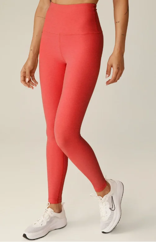 High-Compression Yoga Pants for Strength -Beyond Yoga Spacedye caught in the Midi HW Legging