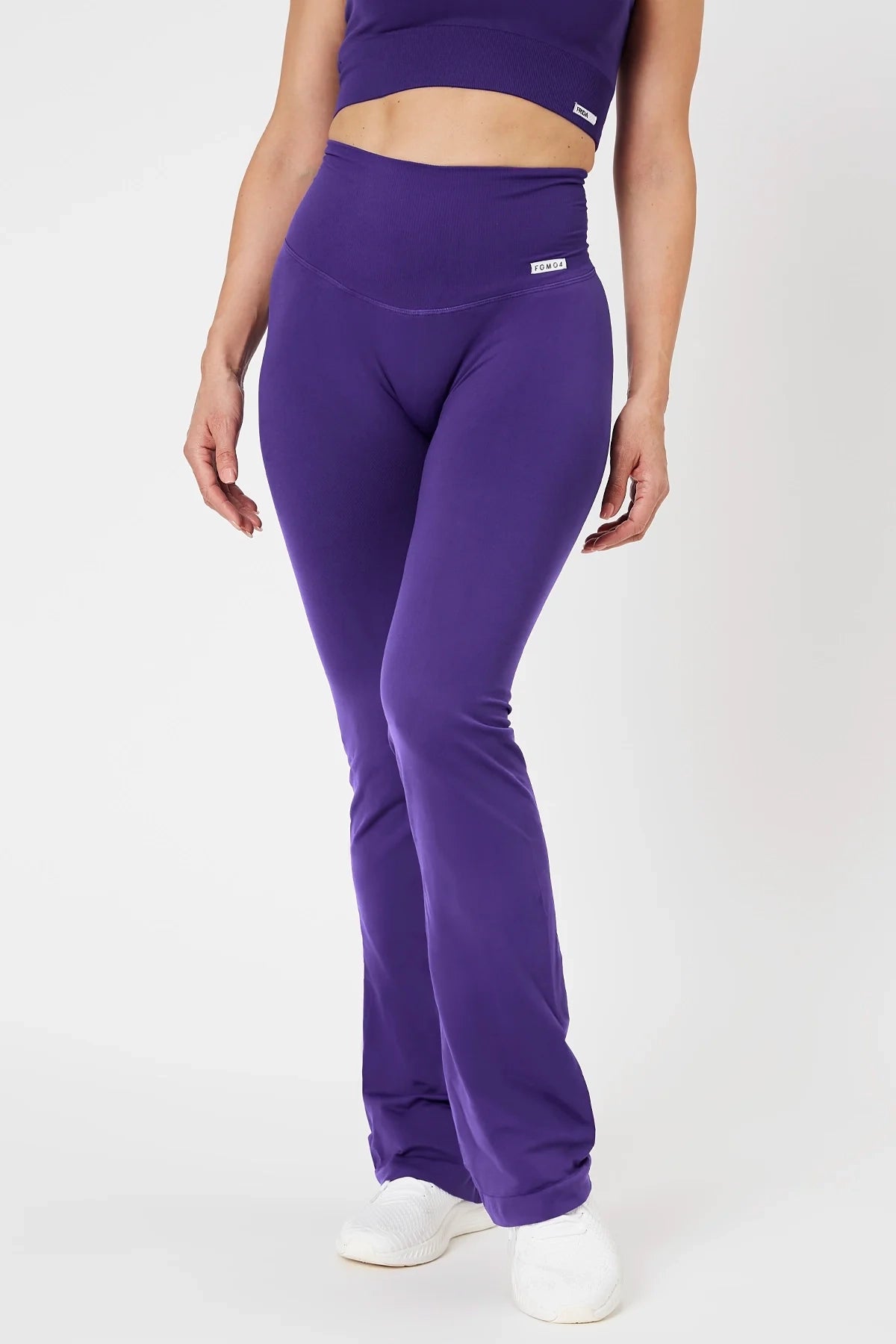 Yoga Shorts for Comfortable Fitness -Leggings a zampa di elefante Viola
