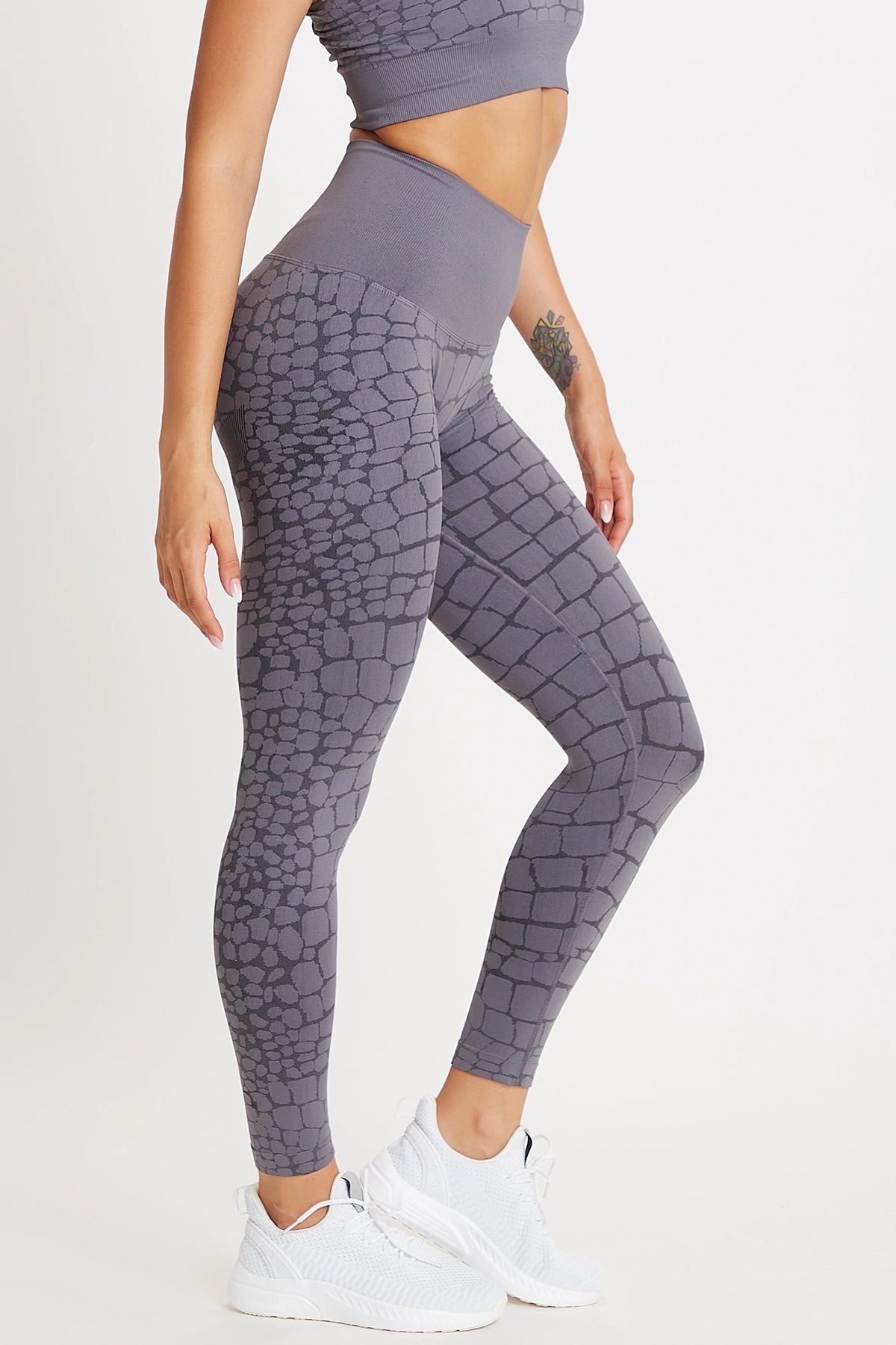 Yoga Shorts for Performance -Leggings All-up Grigio Ira Cocco