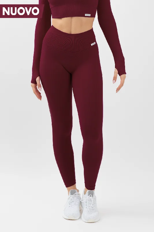 Yoga Shorts for Relaxation and Strength -Leggings Confidence Merlot