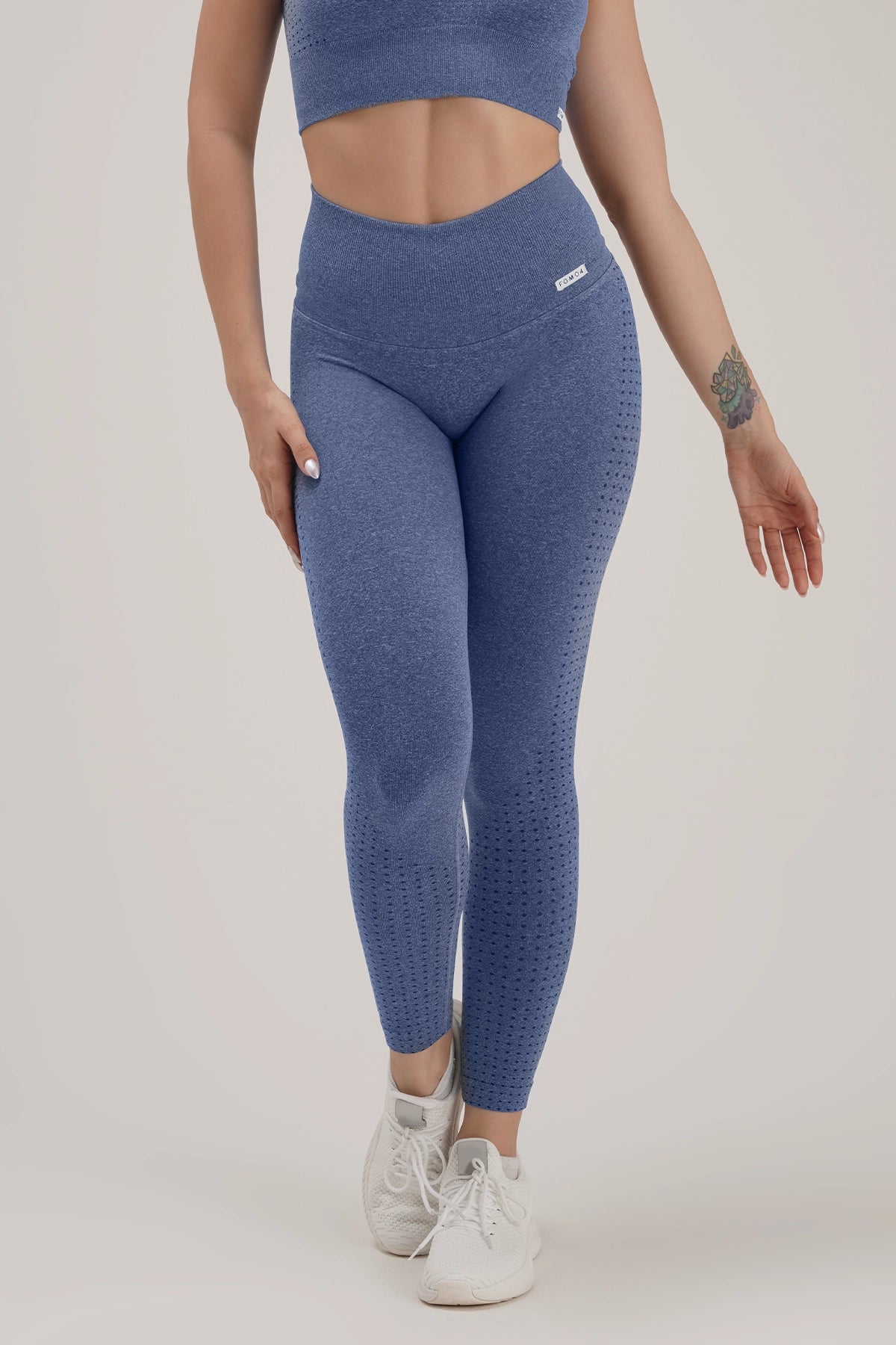 Yoga Shorts for Intense Stretching -Leggings Eldorado Blu Oceano Ecofir