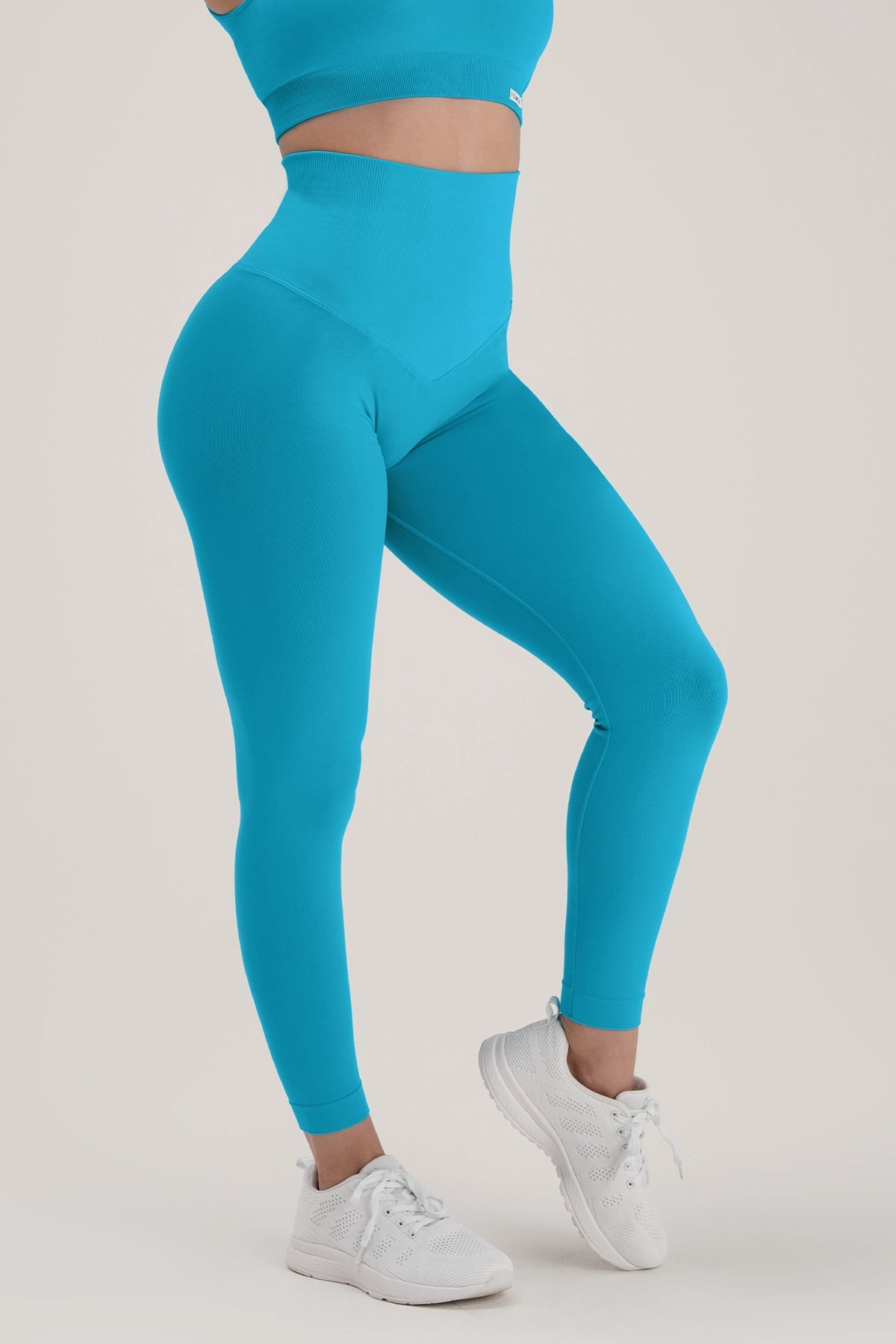 Yoga Shorts for Core Strength and Flexibility -Leggings Gym Fashion Azzurro Hawaiian