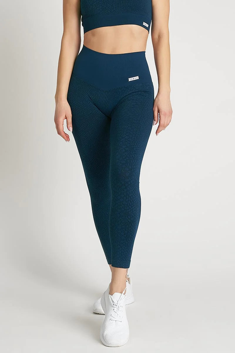 Breathable Yoga Shorts for Everyday -Leggings Jungle Pitone del Mare