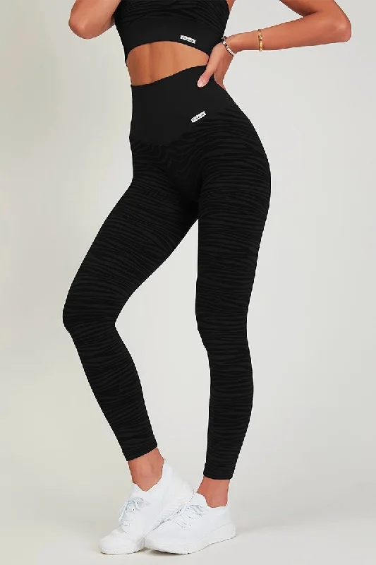 Yoga Shorts for Women’s Training -Leggings Jungle Tigre Nero