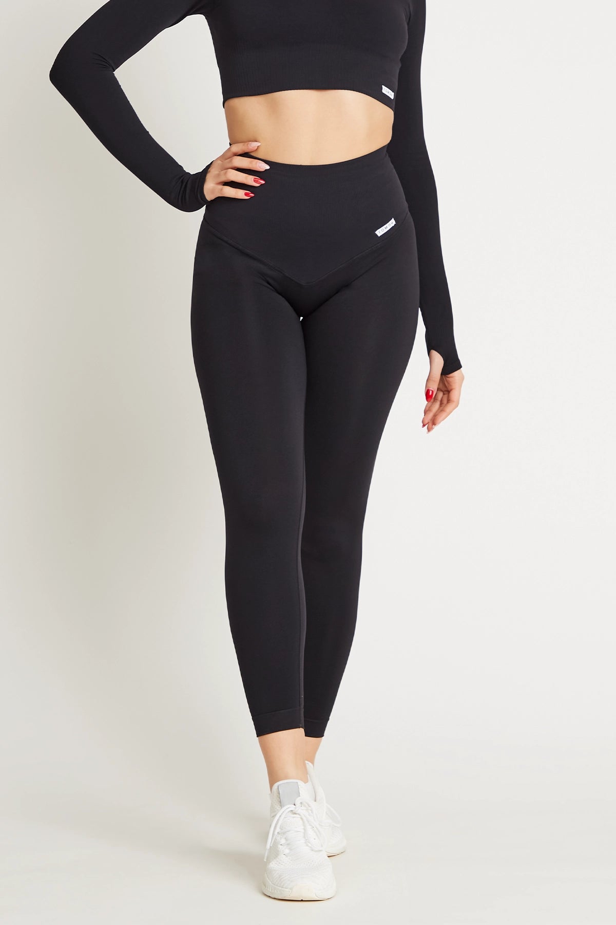 Stylish Yoga Shorts for Core Training -Leggings Push up Gym Fashion Nero