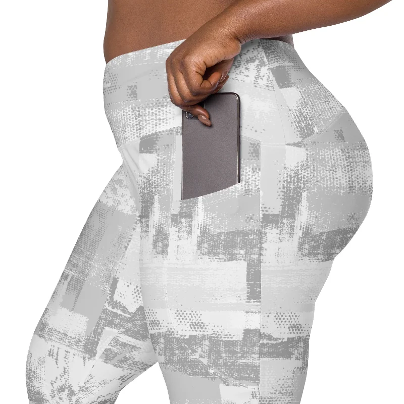 Soft Yoga Pants for Relaxation -Shades of Grey Leggings with pockets