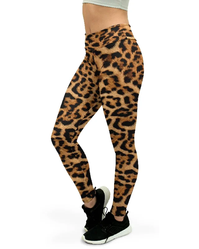 Comfortable Yoga Pants for Every Workout -Leopard Skin Yoga Pants