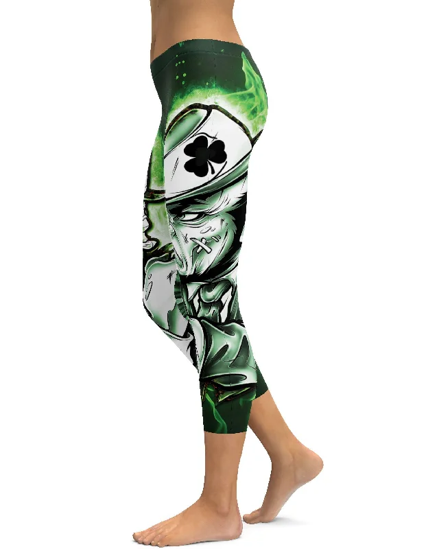 Premium Quality Yoga Pants for All Practices -Leprechaun Capris