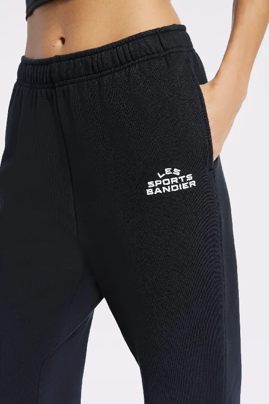Best Fit Yoga Pants for Comfort -Les Sports Bandier Jogger - Black/white