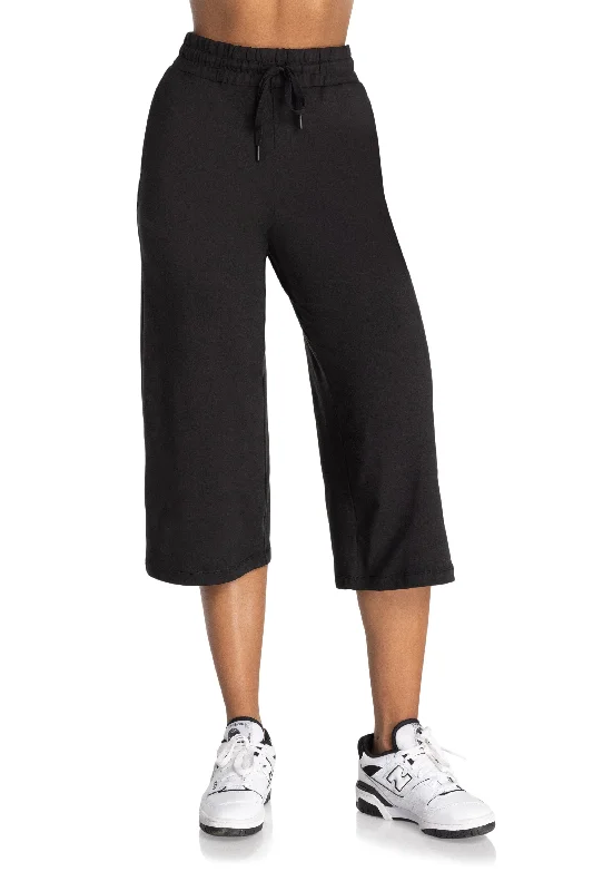 High-Waisted Yoga Pants for Support -Liberty soft capri trousers