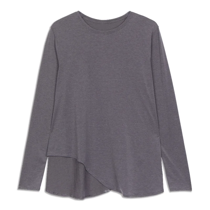 Women's Yoga Tops for Everyday Fitness -Lifted Balance Long Sleeve Shirt - Resale