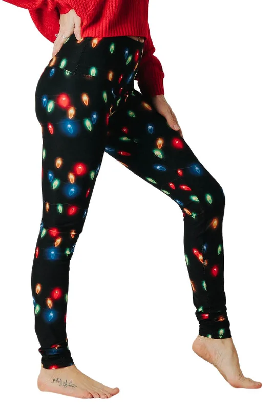 Yoga Pants for Daily Wear -Light Me Up Printed Yoga Leggings