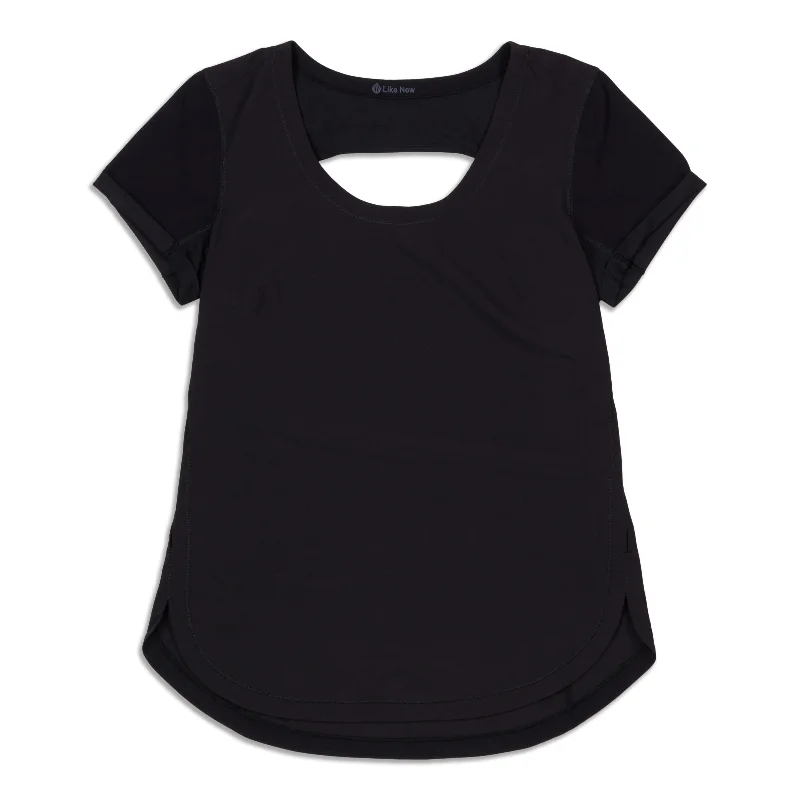 Stylish Yoga Tops for All Activities -Lightened Up Short Sleeve Shirt - Resale