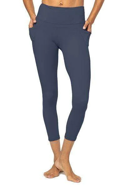 Yoga Pants for Easy Movement -Lili 3/4 Legging, Odyssey Grey (Vie Active)