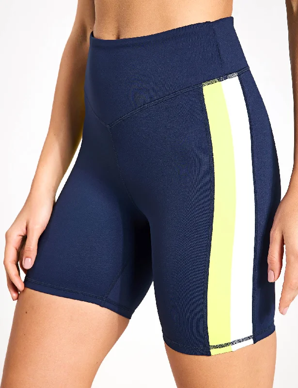 Comfortable Yoga Shorts for Quick Workouts -Sam Short - Navy Blue/Lime/Army