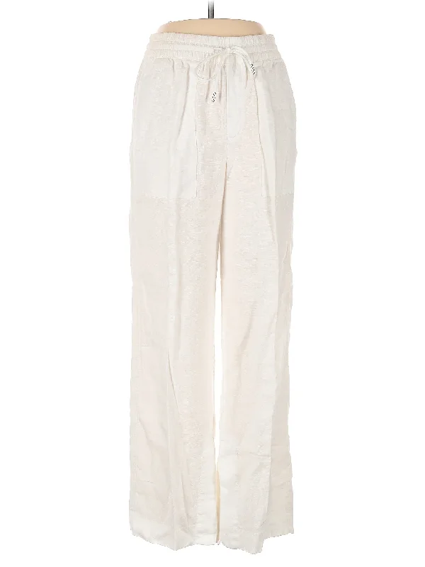 Comfortable Yoga Pants with Elastic Waistband -Linen Pants