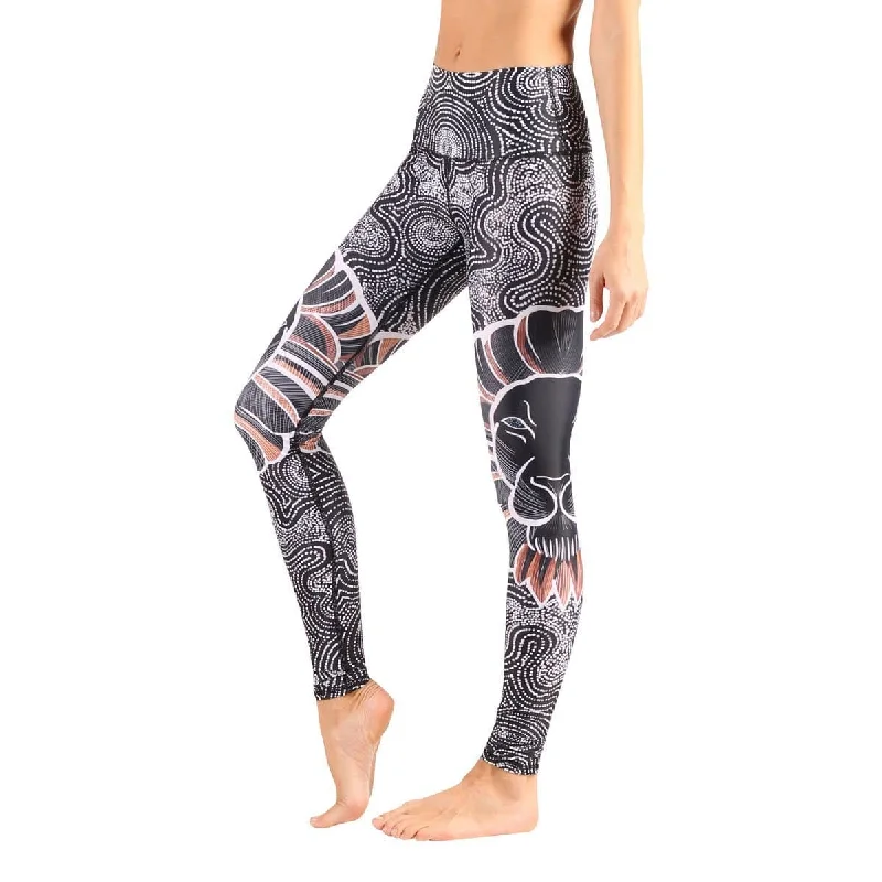 Performance Yoga Pants -Lions Don't Sheep Printed Yoga Leggings