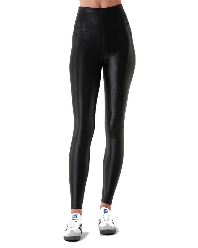 Versatile Yoga Pants -Liquid Legging -  Black Gloss
