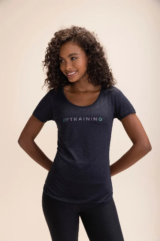 Yoga Tops for Flexibility and Recovery Poses -LIVE! Action T-Shirt
