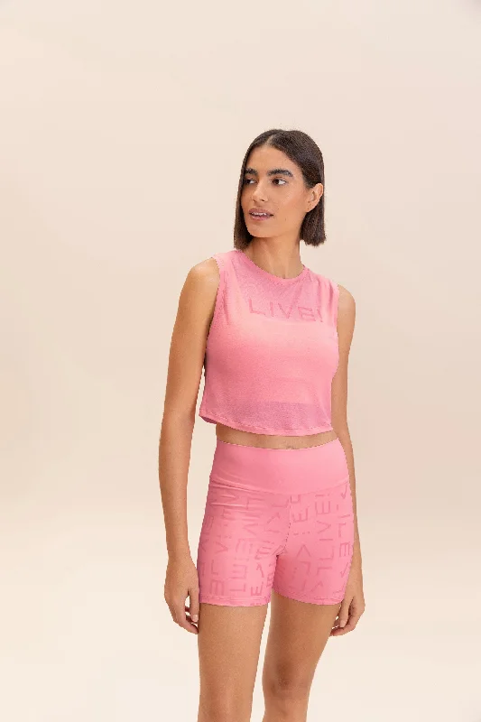 Yoga Tops for Hot Yoga and Stretching -LIVE! Cropped Tank