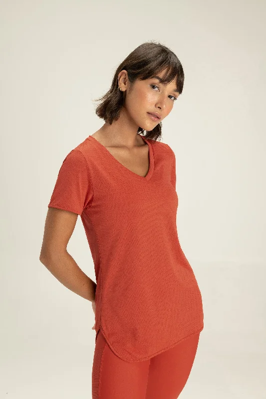 Yoga Tops for Light Yoga Practice -LIVE! Fit Action T-shirt