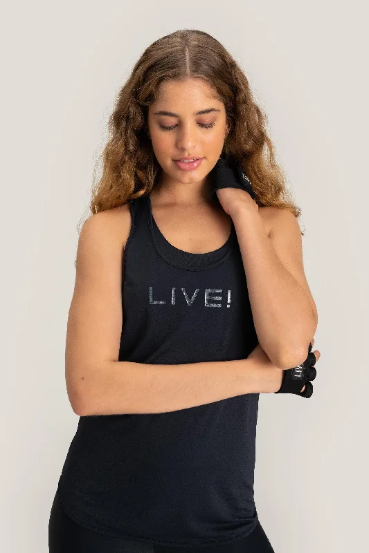 Best Yoga Tops for Comfort -LIVE! Holographic Basic Tank