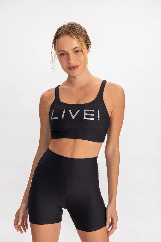 High-Energy Protein Yoga Bars -LIVE! Icon Lux Crop Top