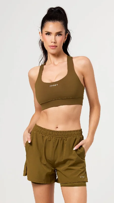 Yoga Bar with Organic Cocoa -Live Well Racerback Sports Bra