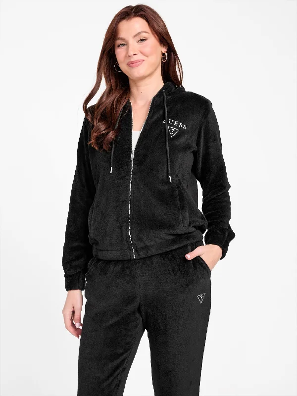 Breathable Yoga Shorts for Better Mobility -Lolly Sherpa Zip Hoodie