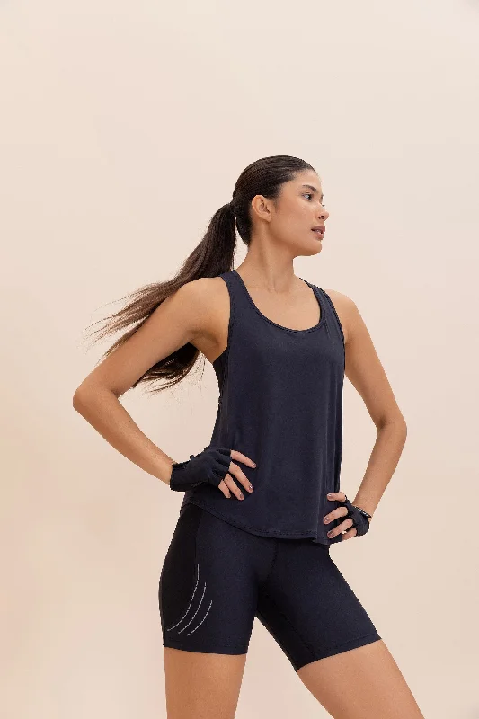 High-Waisted Yoga Tops for Support and Comfort -Long Broad Tank Top