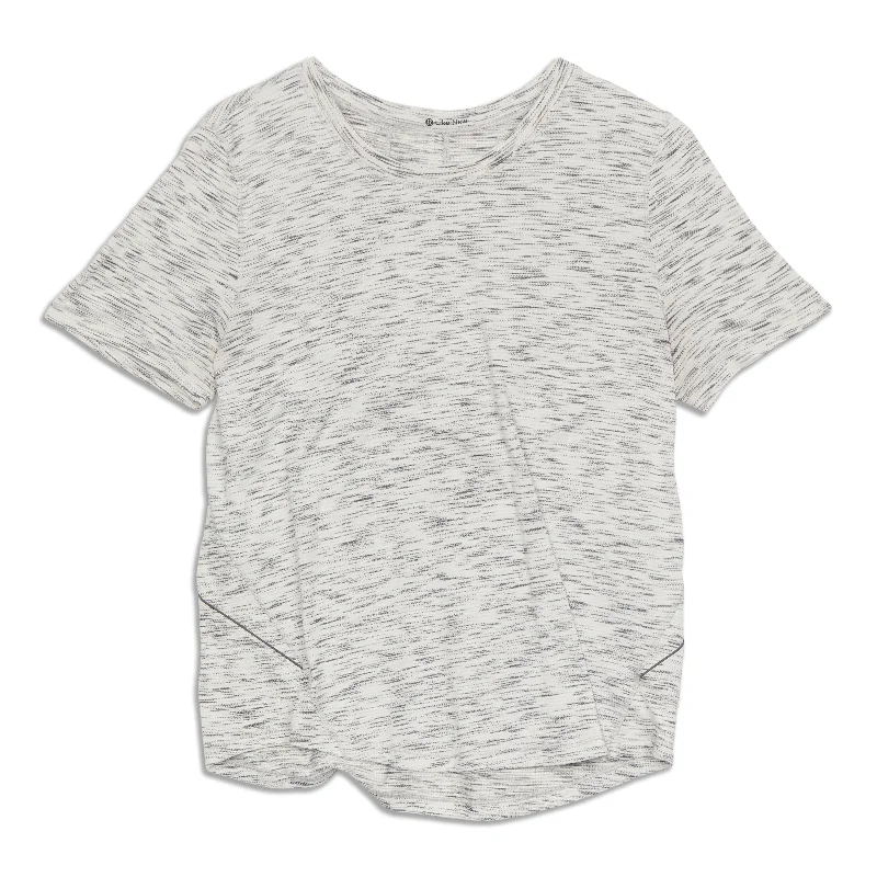 Yoga Tops with Adjustable Fit for Custom Support -Long Distance Short Sleeve Shirt - Resale Yoga Tops with Adjustable Fit for Custom Support -Long Distance Short Sleeve Shirt - Resale
