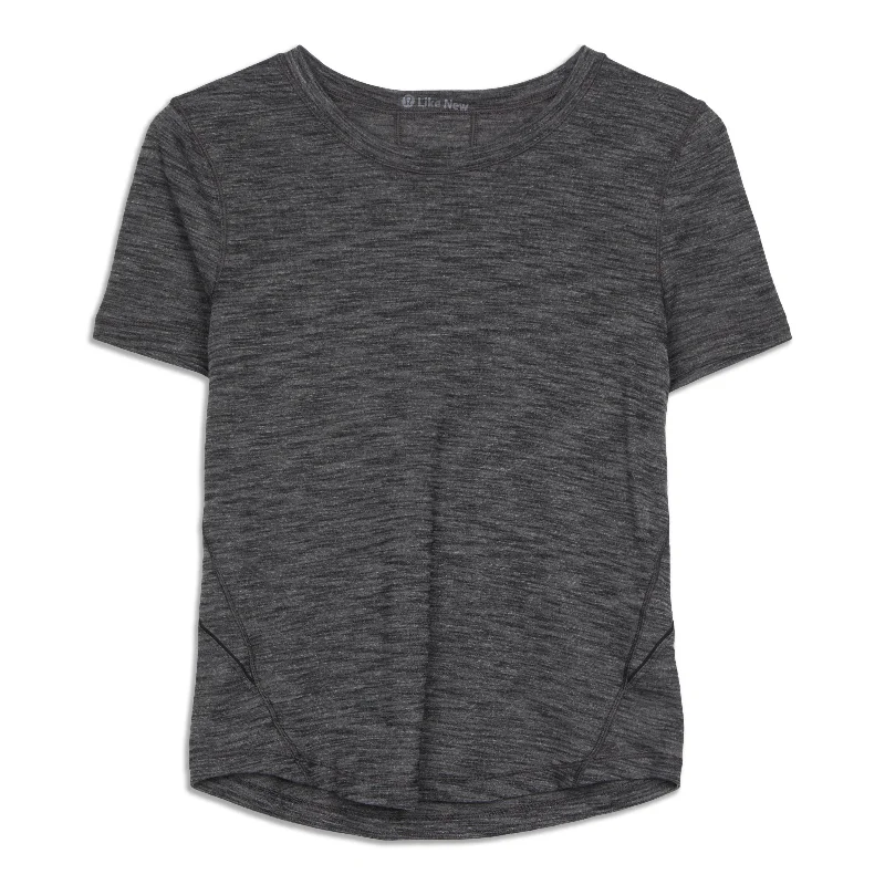 Women's Yoga Tops with Extra Flexibility -Long Distance Short Sleeve Shirt - Resale