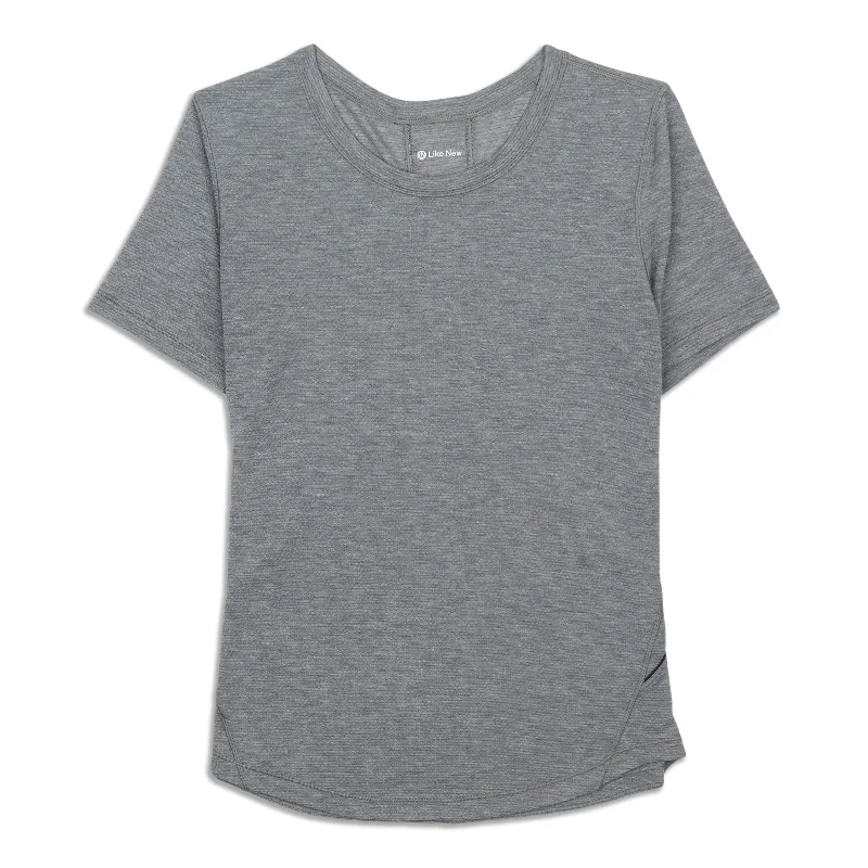 Women's Yoga Tops with Adjustable Fit -Long Distance Short Sleeve Shirt - Resale
