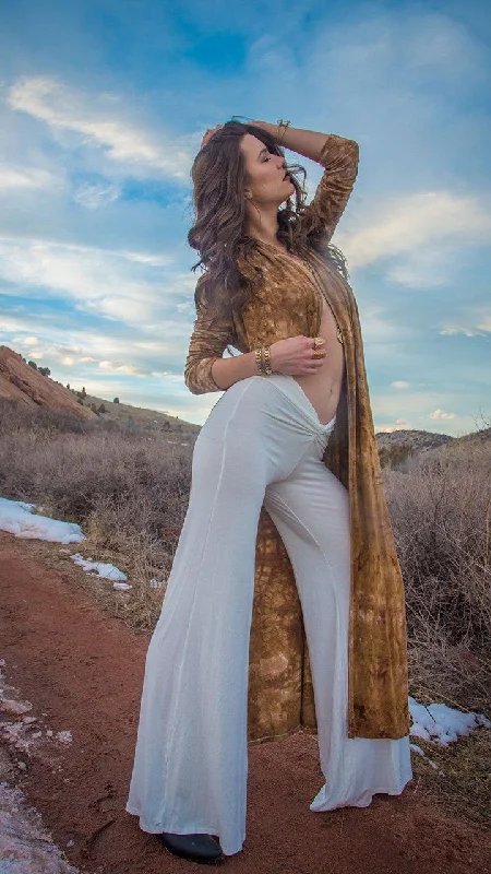 Premium Yoga Pants for Comfort -Long Knotted Gauchos