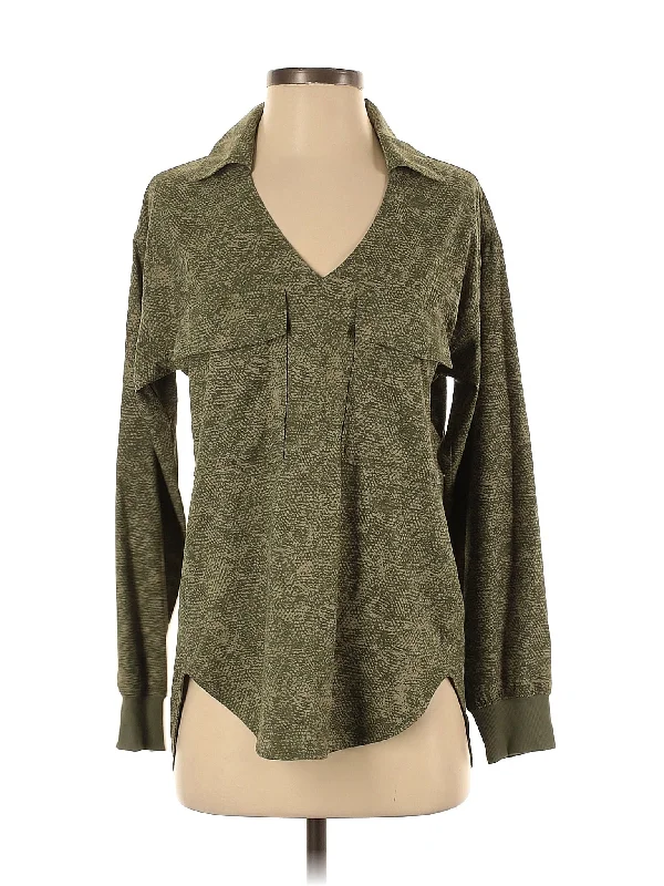 Women's Yoga Tops for Low-Impact Exercises -Long Sleeve Blouse