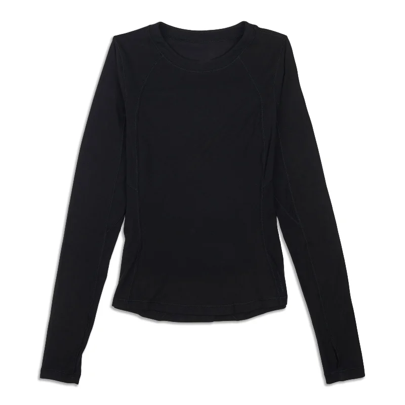 Yoga Tops for Hot Weather -Long-Sleeve Crewneck Base Layer - Resale