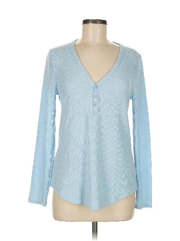 Yoga Tops with Moisture-Wicking Technology -Long Sleeve Henley